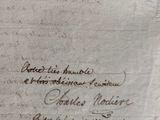 une feuille de papier sur laquelle on peut écrire