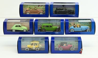 Collection Tintin en voitures 7 modèles état neuf :