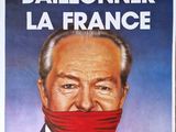 poster of a man with a red tape around his mouth
