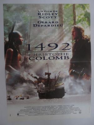 l'affiche du film « 1492 », mettant en scène les pirates de Colomb