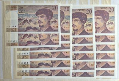20 francs Debussy , 20 ex , proche NEUF à NEUF