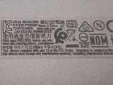 an image of a close up of a label on a laptop