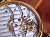 a close up of a person ' s hand holding a watch