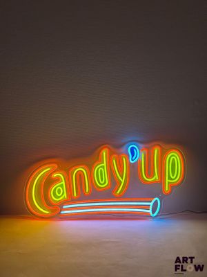 Enseigne lumineuse Candy'Up Dimensions : 32 x 72 cm Fonction…