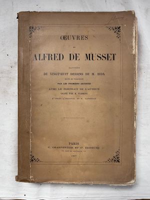 "Œuvres d'Alfred de Musset" illustrations de M.