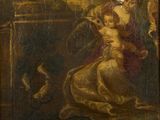 an image of a painting of a woman holding a child