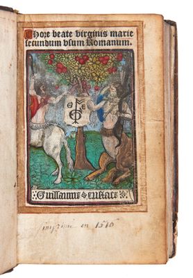 un vieux livre avec l'image d'un homme à cheval