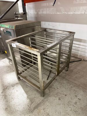 a machine that is sitting inside of a building