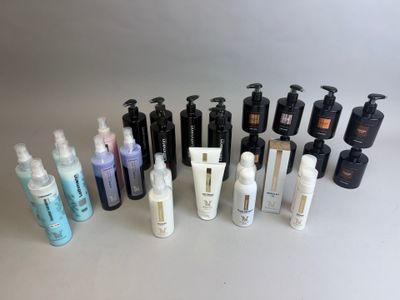 many different types of hair care products on the table