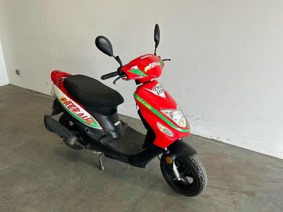 un scooter garé dans un garage