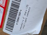 a close up of a box with a sticker on it