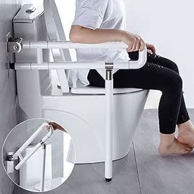 691 / Barre d'appui pliable pour toilettes avec poignée…
