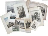 de nombreuses photos anciennes d'une ville sur fond blanc
