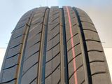 a close up of a tire with a red line on it