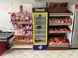 a display of food and snacks in a store