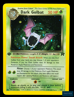 une image d'une carte Pokémon représentant un Goliath noir