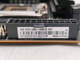 a close up of a computer motherboard with a barcode on it