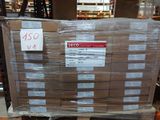 a large stack of boxes sitting on a pallet in a store
