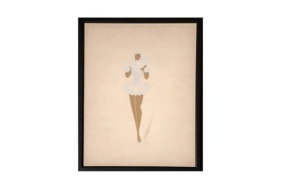 une image représentant un cornet de glace sur un fond beige