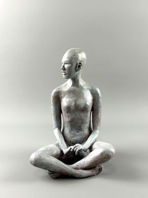 Michèle BATHORE, Quiétude, Sculpture en céramique, 24 x 16 x…