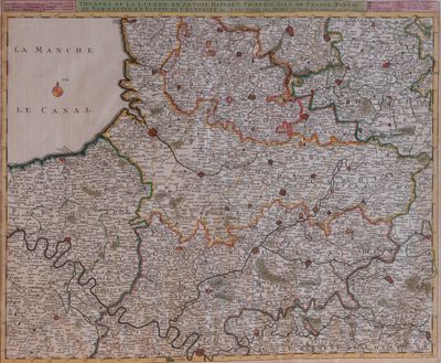 Cartographie (Jochem OTTENS) Théâtre de la guerre en Artois,… - Photo 1