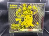 a close up of a box with a pokemon figure on it