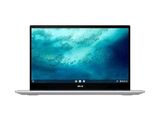 l'image d'un ordinateur portable posé sur une surface blanche