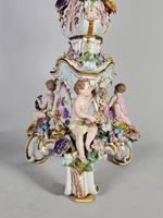 Candélabre à sept bras de lumière en porcelaine émaillée pol… (photo 2)