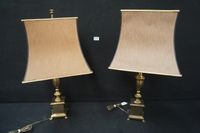2 lampes de table vintage en laiton - années 40 - style néoc…