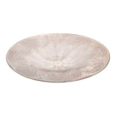 R. LALIQUE France Oeillets, le modèle créé en 1932. Plat ron…