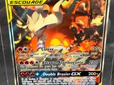 a close up of a pokemon card in a plastic case