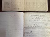 two old papers are sitting on top of a wooden table