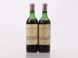 two bottles of wine sitting next to each other on top of a table