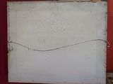 a picture of a picture of a white board on a red wall