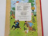 an old children ' s book with a picture of a man and a woman sitting on a bench