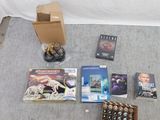 une boîte de DVD et un jeu par terre