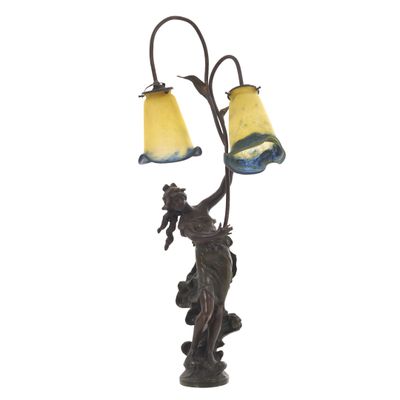 l'image d'une lampe posée sur une table