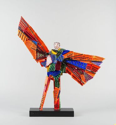 Pierre DONNA (né en 1965). Icare. Sculpture en fer soudé pei…