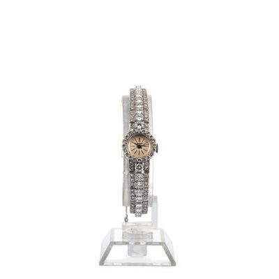 RICAR Années 1950-1960 Montre bracelet de dame en platine 95…