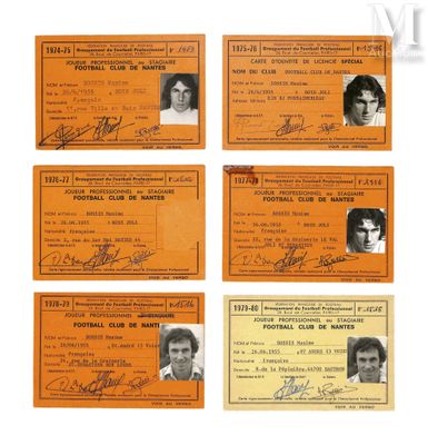 quatre types différents de papier orange sur lesquels figurent l'image d'un homme et d'une femme