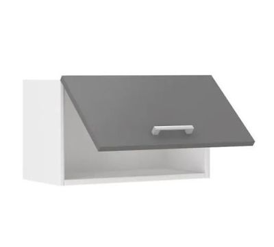 Meuble hotte de cuisine L 60 cm ULTRA - Gris- retour transpo…