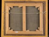 an image of a picture of a wooden frame with a window
