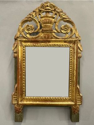 Petite GLACE dans un encadrement en bois doré et bois laqué … - Photo 1