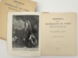 an open book with a picture of a man in a black coat