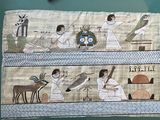 a picture of an egyptian painting on the wall