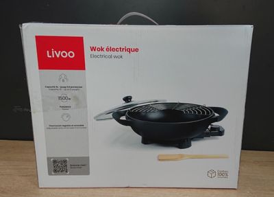 Wok électrique - LIVOO - DOC128N - 1500W - capacité 4L- reto…