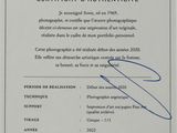 a close up of a certificate with a picture of a person