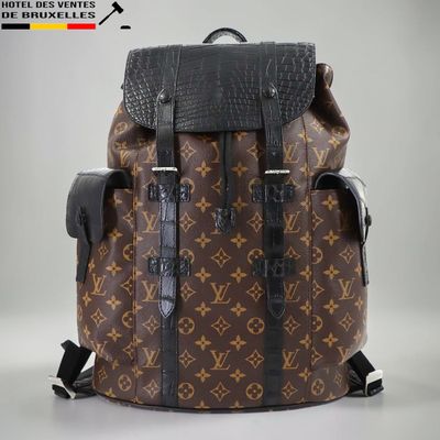 Sac à dos Louis Vuitton en toile Monogram et cuir