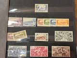 a picture of a collection of stamps on display in a case