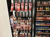 two refrigerators that are next to each other in a store